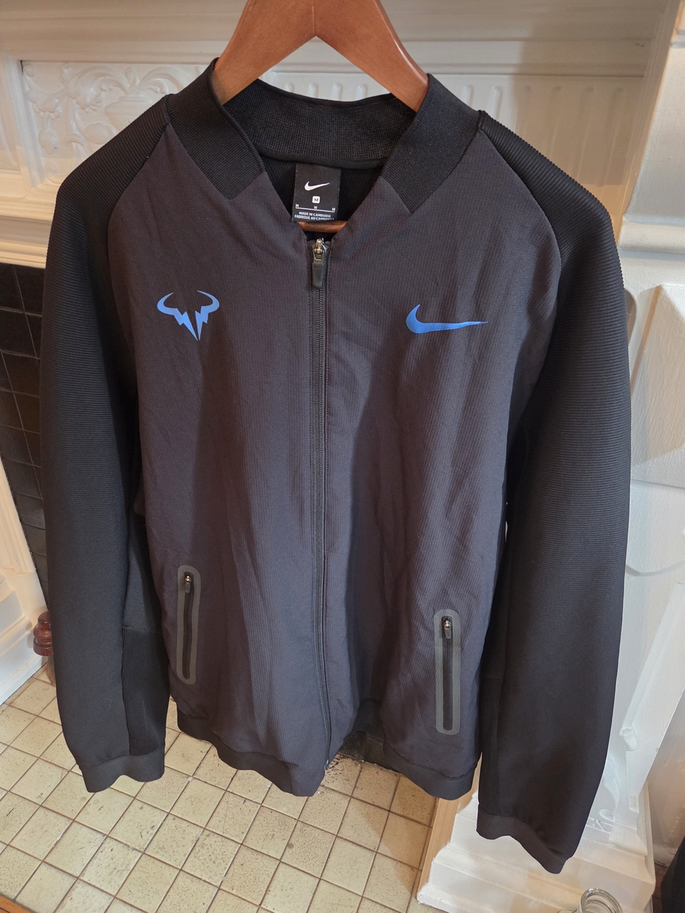 Nike Dri-FIT Rafa Nadal jacket - Medium Black & Blue colorway